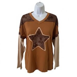 Sage + Fig Orange Sweater Brand New in Original Unopened Bag.